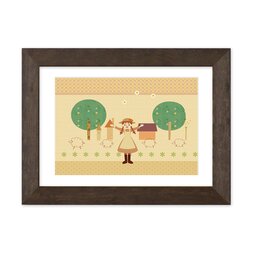 "Country Life" Chara Fine Graph Dina*Dina Masterpiece Pictures Print