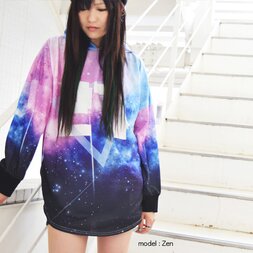 ACDC RAG 27 Cosmic Pattern Long Hoodie