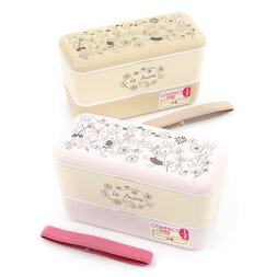 le sucre Lacquerware 2-Tier Rectangular Lunch Box