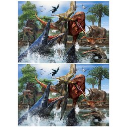 Tyrannosaurus vs Mosasaurus Jigsaw Puzzle