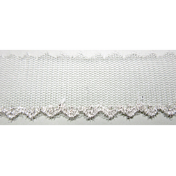 Atelier Pierrot Silver Lamé Tulle Lace