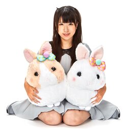 Usa Dama-chan Pompom Ribbon Rabbit Plush Collection (Big)