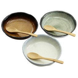 Elegant Mino Ware Curry Trio Gift Set