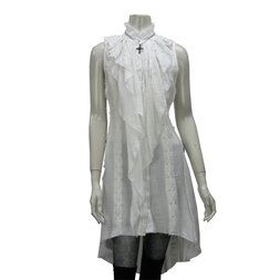 Ozz Croce Frilly Gauze Long Blouse