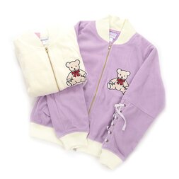 milklim Kuma-chan Embroidered Jumper Skirt