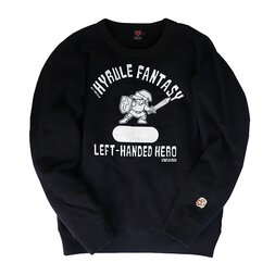 King of Games Legend of Zelda Left-Handed Hero Black Sweatshirt