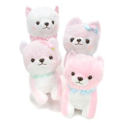Mameshiba San Kyodai Fluffy Sakura-Colored Dog Plush Collection (Big)