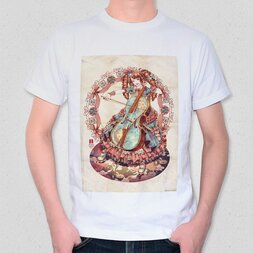 Flowers and a Cellist T-Shirt