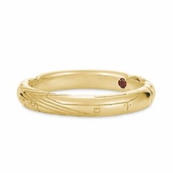 Evangelion Unit-02 Asuka Shikinami Langley 18K Yellow Gold Entry Plug Ring