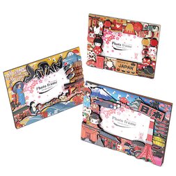Souvenir Japan Wood Photo Frame Collection