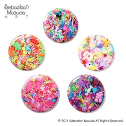 6%DOKIDOKI Sebastian Masuda Colorful Rebellion Seventh Nightmare Badge Collection