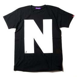 RADIO EVA 410 NERV Letter N Black T-Shirt