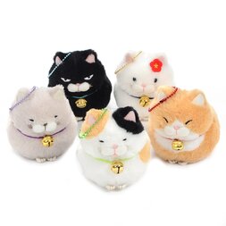 Hige Manjyu Bell Cat Plush Collection (Ball Chain)