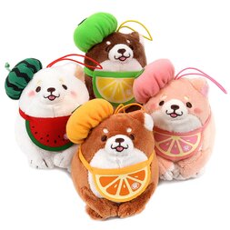Chuken Mochi Shiba Fresh Fruit Plush Collection (Palm-Size)