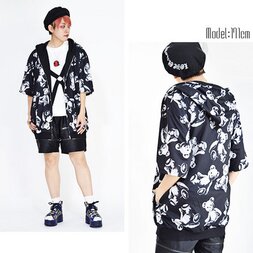 ACDC RAG Teddy Short Sleeve Zip Hoodie