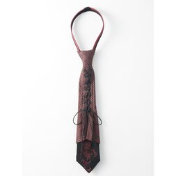 Ozz Croce Striped Pleated Necktie