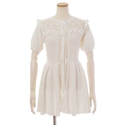 LIZ LISA Front Lace Peplum Cardigan