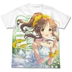 The Idolm@ster Cinderella Girls Yurufuwa Maiden Aiko Takamori Full-Color White T-Shirt