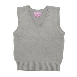 Teens Ever High School Uniform Vest (Heather Gray)