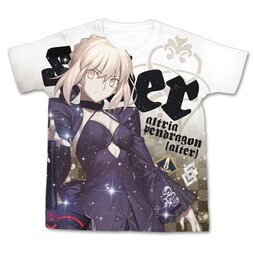 Fate/Grand Order Altria Pendragon (Alter) Full-Color White T-Shirt