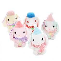 Pote Usa Loppy Snowman Rabbit Plush Collection (Mini Strap)