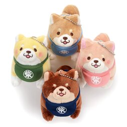 Chuken Mochi Shiba Standing & Barking Ball Chain Plush Collection