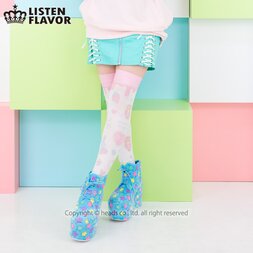 LISTEN FLAVOR Melty Cross Lace-Up Skirt (New)
