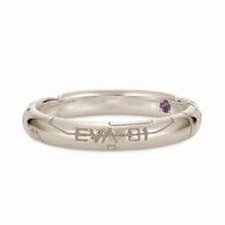 Evangelion Test Type Unit-01 Shinji Ikari 18K White Gold Entry Plug Ring