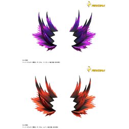 Pepatama Papercraft Fighting Spirit Effect Set A: Dark Ver.