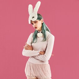 YUMMY MART My Bunny Dusty Pink Bodysuit Set