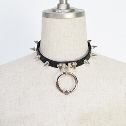 ACDC RAG Black Ball Ring Needle Choker
