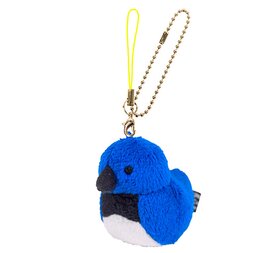Irotoridori Blue-and-White Flycatcher Keychain Strap