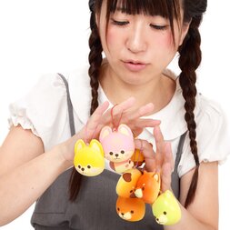 Mameshiba San Kyodai Yakitate Panya-san Fruits Mix Keychain Mascots