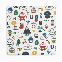 error403 “Shima ni Sundeko” Square Textile Panel
