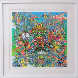 Shibuya Pixel Art Artist Works: Ban-8Ku Original Art Print