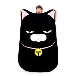 Hige Manjyu Diecut Cat Blankets