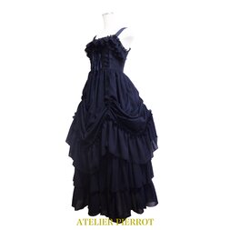 Atelier Pierrot Long Bustle Lace-Up Jumper Skirt