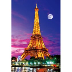 Eiffel Tower: Evening Seine River Jigsaw Puzzle