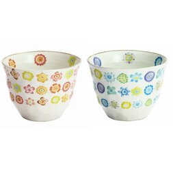 Hana Botan Mino Ware Sencha Teacups