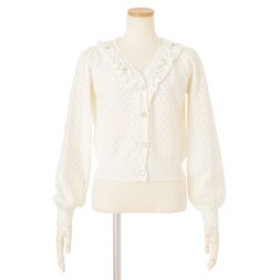 LIZ LISA V-Neck Perforated Cardigan