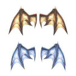 Pepatama Papercraft Wing Set A: Dragon Wings