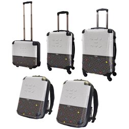 Tetris Art Suitcase & Rucksack Collection: Two-tone (White)