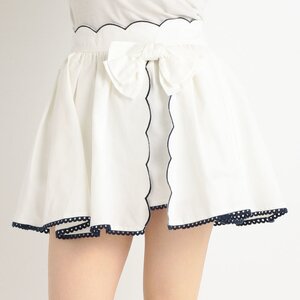 LIZ LISA Dungaree Scallop Short Pants