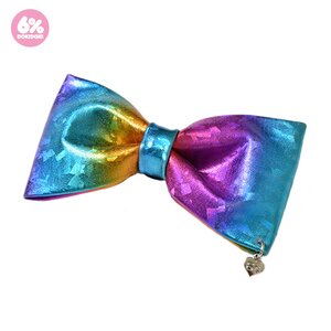 6%DOKIDOKI Rainbow Flakes Big Ribbon Clip & Brooch