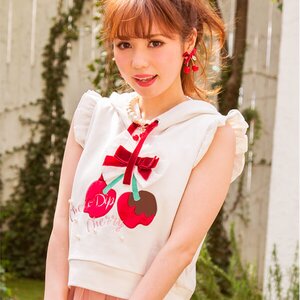 LIZ LISA Chocolate-Dipped Cherries Pullover
