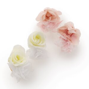 LIZ LISA Rose Tulle Clip-on Earrings
