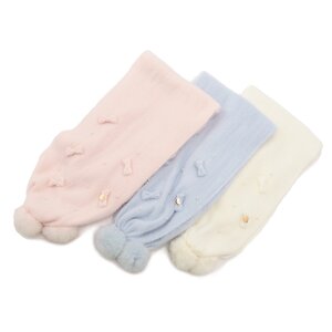 LIZ LISA Fuzzy Pom Pom Scarf