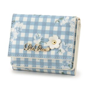 LIZ LISA Gingham Flower Mini Wallet