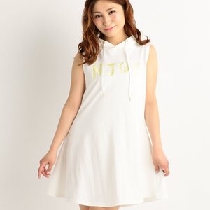 LIZ LISA NJOY Embroidered A-Line Hooded Dress