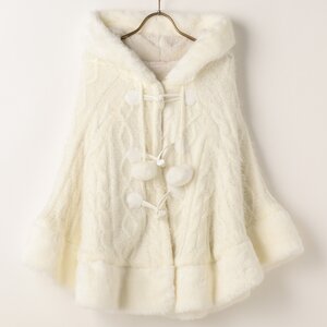 LIZ LISA Inner Plush Bustier Knit Poncho